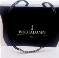 Halskette Boccadamo Herr Man in Silber Cristallo MGR84BLU - MGR84BLU